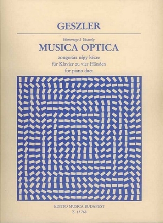 Geszler Gyrgy Musica Optica Hommage a Vasarely Piano Duet