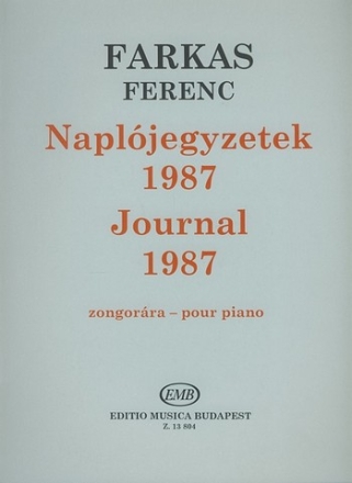 Farkas Ferenc Journal 1987  Piano