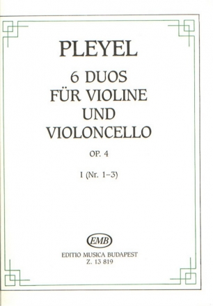 Ignaz Joseph Pleyel 6 Duos I Op. 4 Fr Violine Und Violoncello (No. 1 2 String Instruments