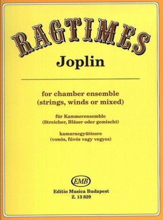 Ragtimes for chamber ensemble Chamber Music for Mixed  Ensembles