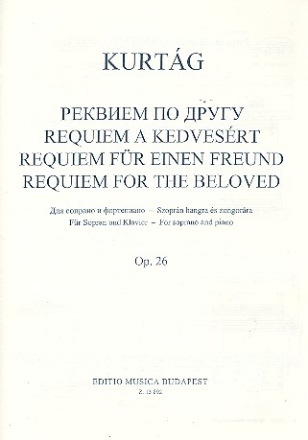 Requiem for the Beloved op.26 for soprano and piano (kyr)