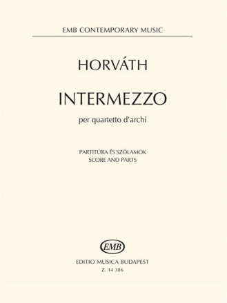 Balzs Horvth Intermezzo per quartetto d'archi Streichquartett