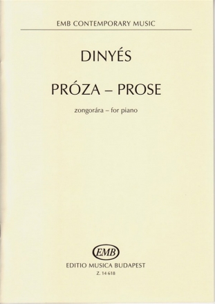 Dinys Dniel Prose for piano Piano