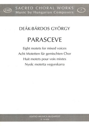 Parasceve fr gem Chor a cappella Partitur (lat/un)