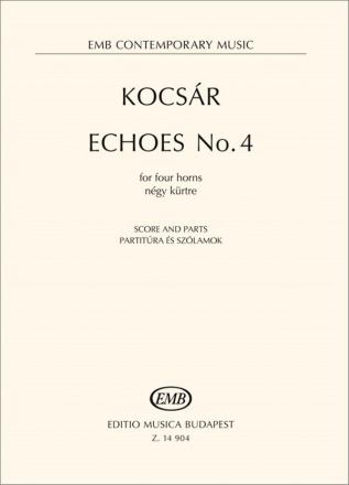 Mikls Kocsr Echoes No. 4 4 Horns (Partitur + Stimmen)