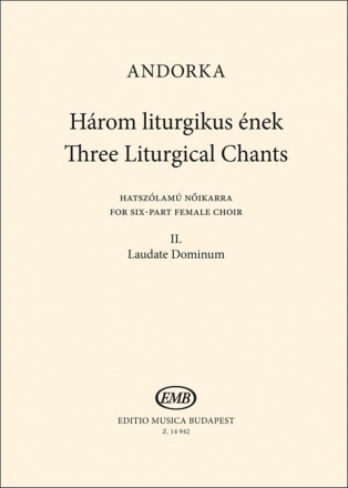 Pter Andorka Laudate Dominum (Psalmus 116) Female choir (Klavierauszug)