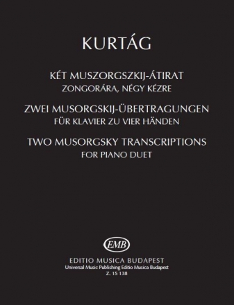 2 Mussorgsky Transcriptions for piano duet score