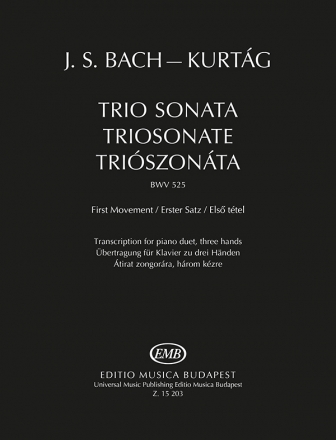 Trio Sonate BWV525 (first movement) fr Klavier zu 3 Hnden