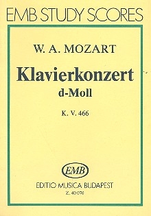 Concerto in d Minor KV466 for piano and orchestra study score