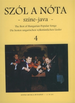 : Szl a nta szne-java -45 Hungarian Songs Voice and violin part with piano accompaniment and indication of harmo Voice (Violin) and Piano