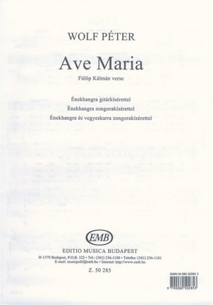 Ave Maria fr Gesang mit Gitarre