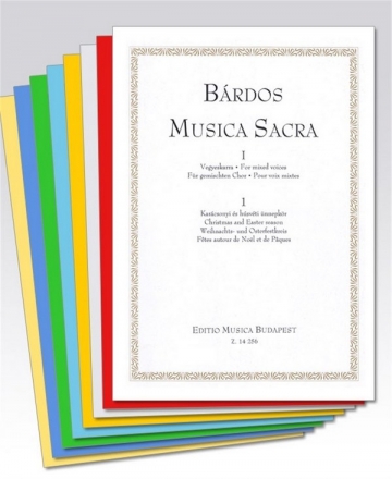 Brdos Lajos Musica Sacra - 8 volumes package Choral Music