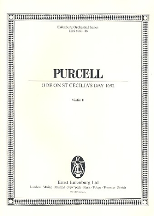 Ode on St. Cecilia's Day 1692 fr Soli, gem Chor und Orchester Violine 2