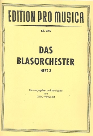 Das Blasorchester Band 3