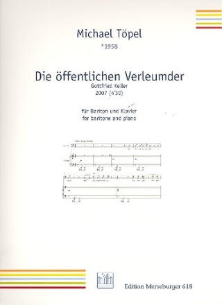 Die ffentlichen Verleumder fr Bariton und Klavier