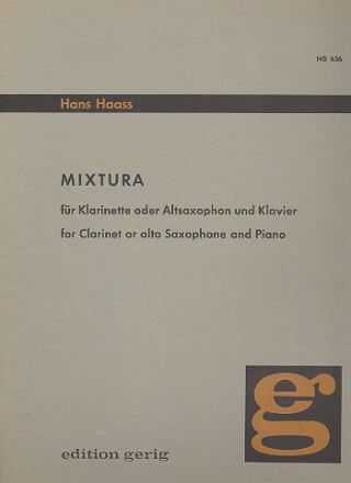 Mixtura fr Klarinette (Altsaxophon) und Klavier