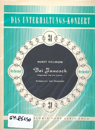 Bei Janosch: Ungarisches Lied und Csardas fr Salonorchester