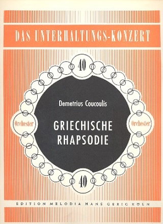 Griechische Rhapsodie: fr Salonorchester