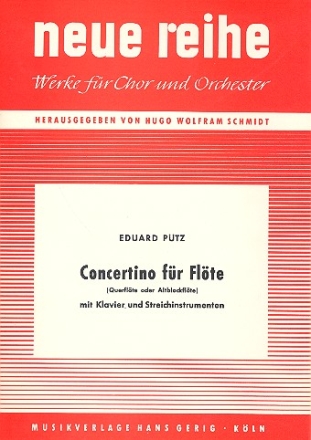 Concertino fr Flte (Altblockflte), Klavier, 2 Violinen und Violoncello Partitur