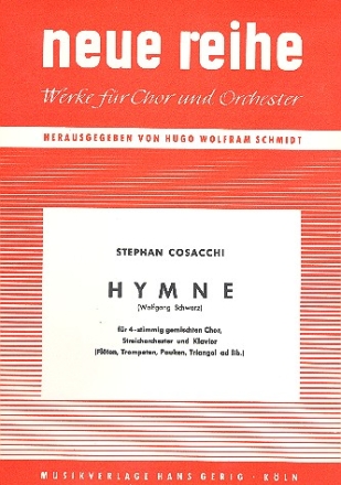 Cosacchi, Stephan Hymne f. Chor/Streichorchester/Klavier