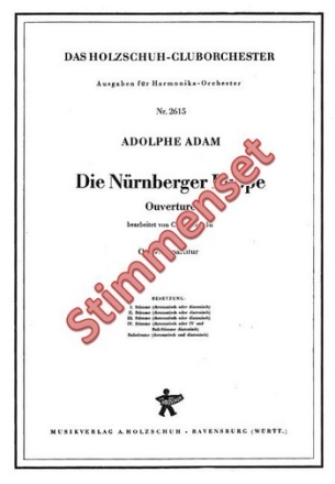 Adam, Adolphe Charles Die Nrnberger Puppe Akkordeonorchester Stimmenset