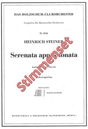 Steiner, H. Serenata Appassionata Akkordeonorchester Stimmenset