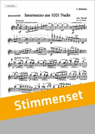 Strau, Johann (Sohn) Intermezzo aus 1001 Nacht Akkordeonorchester Stimmenset