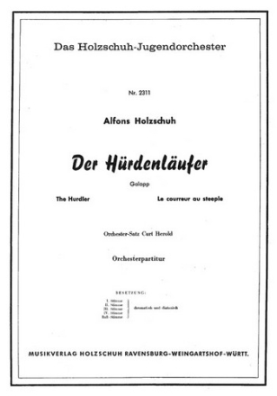 Holzschuh, Alfons Der Hrdenlufer Akkordeonorchester Partitur