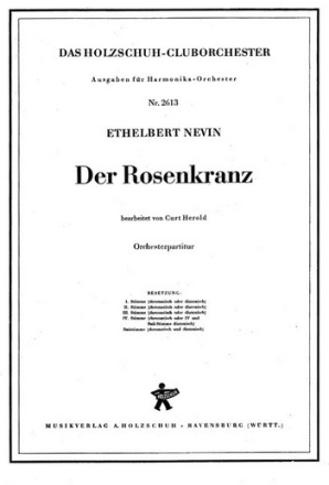 Nevin, E. Der Rosenkranz Akkordeonorchester Partitur