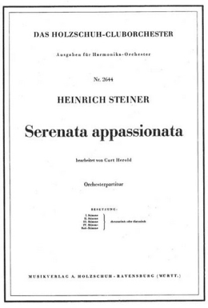 Steiner, H. Serenata Appassionata Akkordeonorchester Partitur