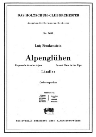 Frankenstein, Lutz Alpenglhen Akkordeonorchester Partitur