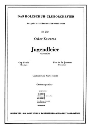 Kowarna, Oskar Jugendfeier Akkordeonorchester Partitur