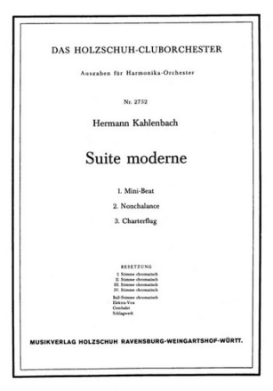 Kahlenbach, Hermann Suite moderne Akkordeonorchester Partitur