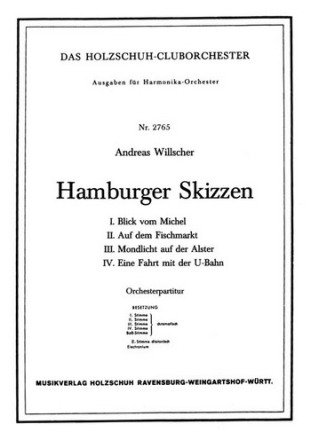 Willscher, Andreas Hamburger Skizzen Akkordeonorchester Partitur