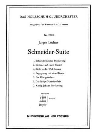 Lchter, Jrgen Schneider Suite Akkordeonorchester Partitur