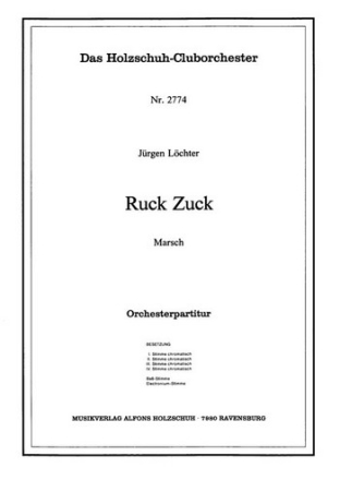 Lchter, Jrgen Ruck Zuck Akkordeonorchester Partitur