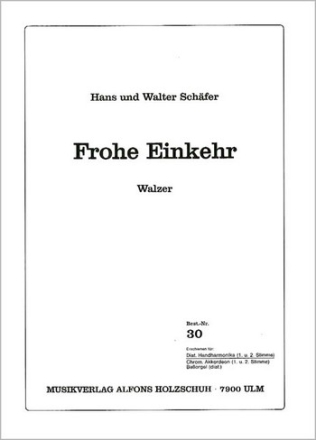 Schfer, H. W. Frohe Einkehr Diatonische Handharmonika