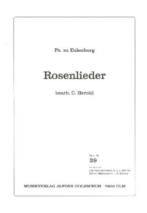 Rosenlieder fr 1-2 diatonische Handharmonika Stimmen