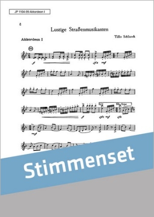 Schlunck, Tillo Lustige Straenmusikanten Akkordeonorchester Stimmenset