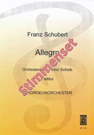 Schubert, Franz Allegro Akkordeonorchester Stimmenset