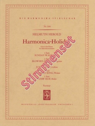 Herold, Helmuth Harmonica Holiday Akkordeonorchester Stimmenset