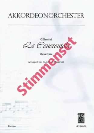 Rossini, Gioaccino Antonio / Hauswirth, Hans M. Cenerentola, La Akkordeonorchester Stimmenset