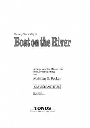 Boat on the River fr Mnnerchor und Klavier Klavierpartitur (en)