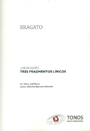 3 fragmentos lricos fr Gesang und Klavier Partitur