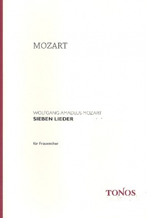 7 Lieder fr Frauenchor a cappella Partitur