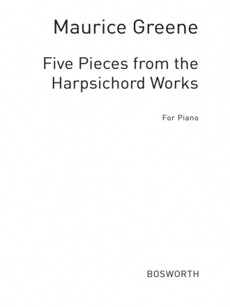 Greene, M Five Harpsichord Works Williams Pf Piano Instrumental Album