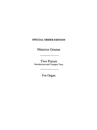 Maurice Greene: Minuet And Trumpet Tune For Organ Organ Instrumental Work