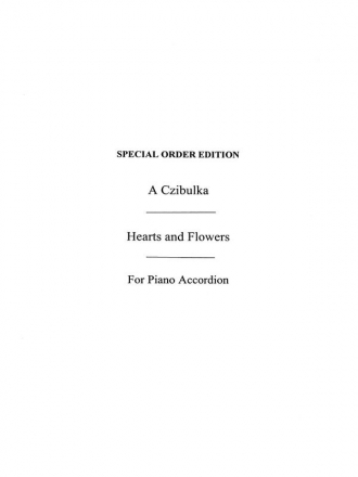 A. Czibulka: Hearts And Flowers Accordion Instrumental Work