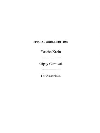 Krein, Y Gypsy Carnival Acdn  Special Order Edition / Verlagskopie