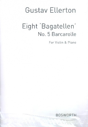 Barcarolle op.18,5 fr Violine und Klavier Archivkopie